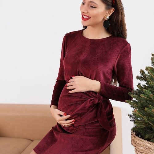 Платье для беременных и кормящих To Be Бордовый 4208127