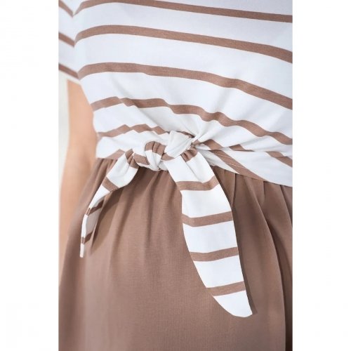 Платье для беременных и кормящих Юла мама Becky Капучино DR-26.034