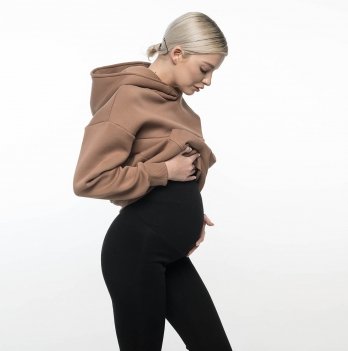 Лосины для беременных на меху Love & Carry Черный LCM1132