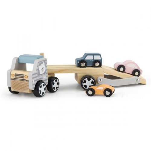Детская игрушка из дерева машинка Viga Toys PolarB Автовоз 44014