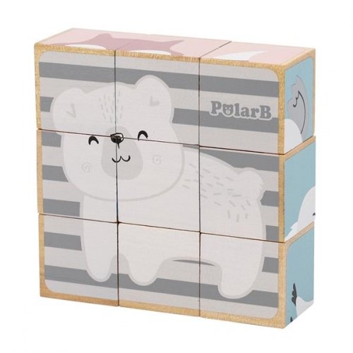 Игровой набор кубики Viga Toys PolarB Зверята 44024