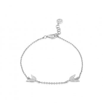 Серебряный браслет женский UMAX Ласточки 4500