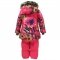 Зимний термокомплект для девочки Huppa NOVALLA, розовый с маками