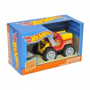 Модель машинки Klein Hot Wheels Экскаватор в коробке Красный/Желтый 2445