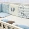 Детское постельное белье и бортики в кроватку Маленькая Соня Art Design Геометрия голубая Голубой 0239248