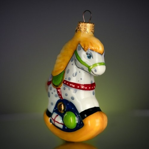 Елочная игрушка Rizdviani Istorii Лошадка качеля 12,5 см 4820001044980