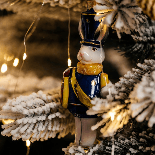 Елочная игрушка Rizdviani Istorii Рождественский кролик 12,5 см 4820001045772