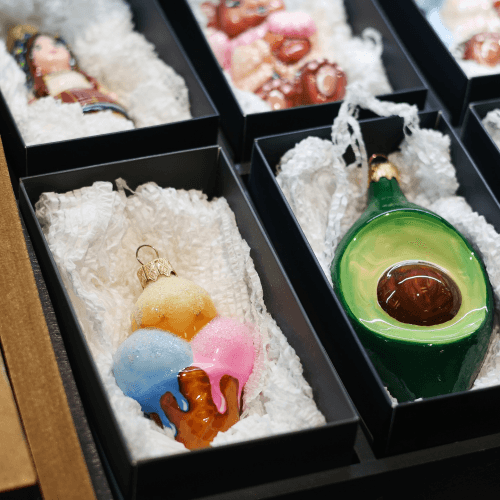 Елочная игрушка Rizdviani Istorii Trio mon mio 11 см 4820001045864