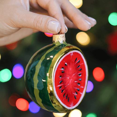 Елочная игрушка Rizdviani Istorii Херсонский арбуз 10 см 4820001105292
