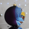 Новогодний шар на елку Santa Shop Ночь в украинском селе Фиолетовый 12 см 4820001112368