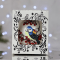 Новогодний шар на елку Santa Shop Синица с калиной Белый 10 см 4820001112399