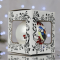 Новогодний шар на елку Santa Shop Синица с калиной Белый 10 см 4820001112399