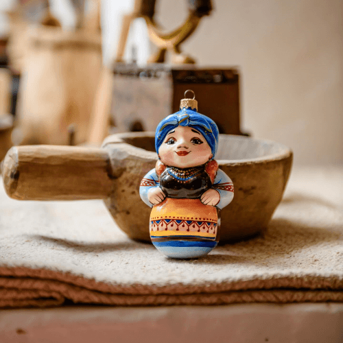 Елочная игрушка Rizdviani Istorii Украинские истории Кума-Стефанія 14 см 4820001165609
