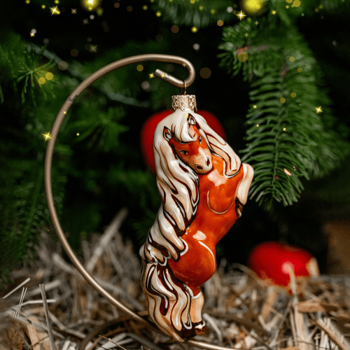 Елочная игрушка Rizdviani Istorii Символ года 2026 Буйногривий Коричневый 14 см 4820001179941