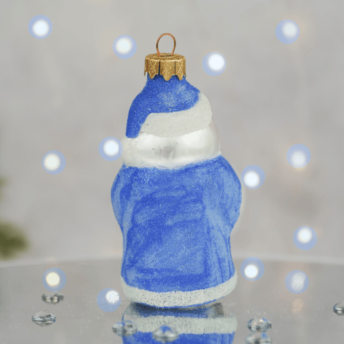 Елочная игрушка Santa Shop Сніжний Миколай Голубой 10 см 4820001180114