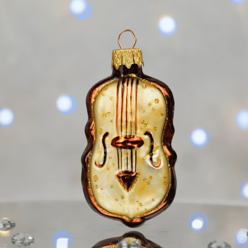 Елочная игрушка Santa Shop Скрипка Золотой 8 см 4820001180176