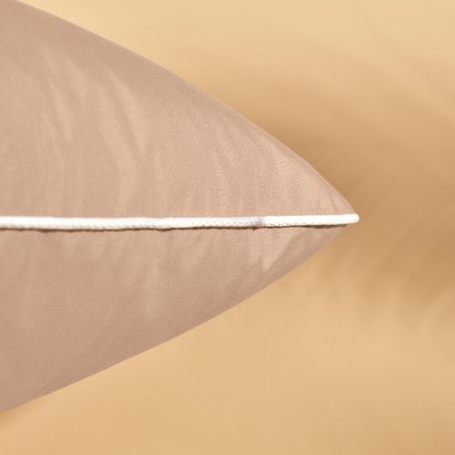 Декоративная подушка Ideia Модерн с вышивкой 45х45 см Бежевый 8-11131
