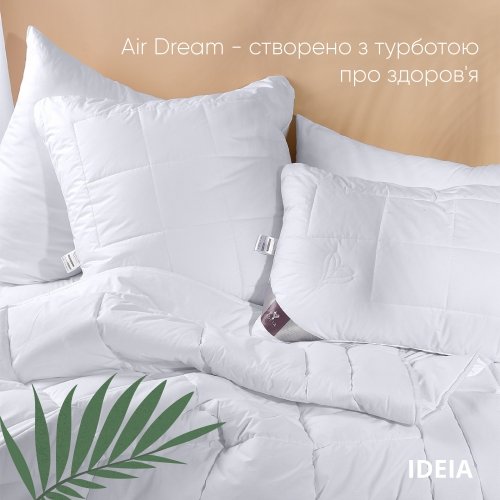 Всесезонное одеяло полуторное Ideia Air Dream Premium 155х215 см Белый 8-11695