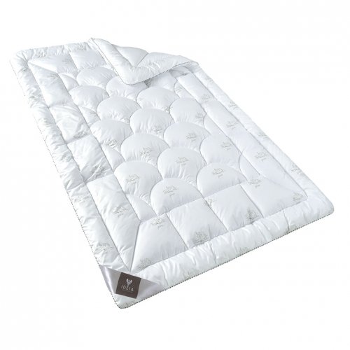 Всесезонное одеяло полуторное Ideia Super Soft Classic 155х215 см Белый 8-11786