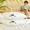 Пуховая подушка для сна Ideia Natural 70x70 см Белый 8-12151