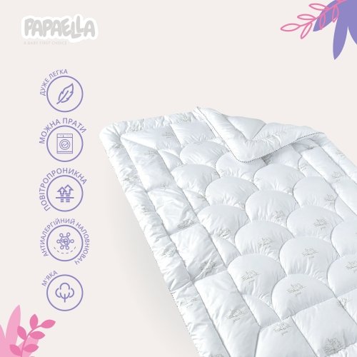 Детское одеяло Papaella Super Soft Белый 100х135 см 8-11863