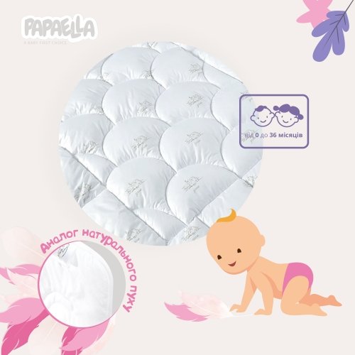 Детское одеяло Papaella Super Soft Белый 100х135 см 8-11863