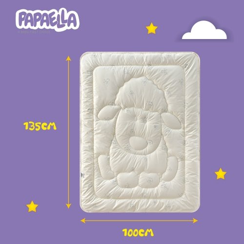 Детское одеяло Papaella Baby Wool Молочный 100х135 см 8-11679