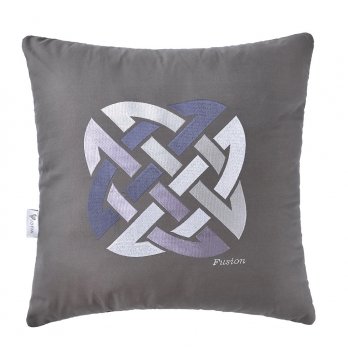 Декоративная подушка Ideia Rain Fusion с вышивкой 50х50 см Серый 8-32196