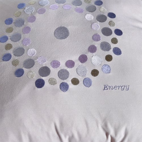 Декоративная подушка Ideia Rain Energy с вышивкой 50х50 см Светло-серый 8-32196