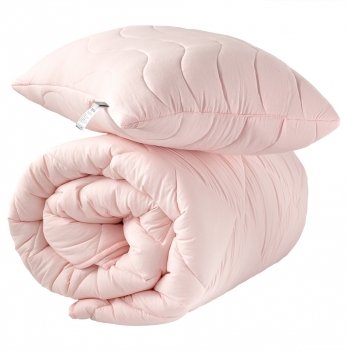Комплект одеяло односпальное и подушка для сна Ideia Tropical Розовый 8-32432