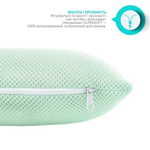 Ортопедическая подушка для новорожденных Papaella d-7,5 см Мятный 8-32582