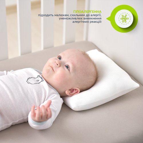 Ортопедическая подушка для новорожденных Papaella d-7,5 см Белый 8-32582