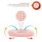 Ортопедическая подушка для новорожденных Papaella Мишка Пудровый 8-32377