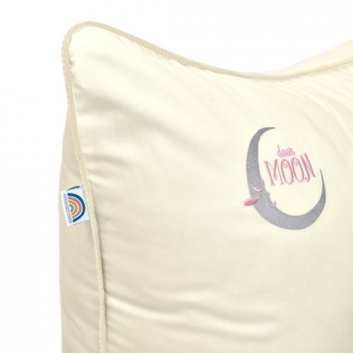 Детская подушка для сна Papaella Sweet Moon 50х70 см Молочный 8-32885