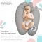 Подушка для беременных и кормящих Papaella 30x190 см Горошек Серый 8-31885