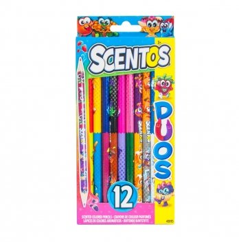 Цветные карандаши Scentos Двойное веселье 12 шт 49115