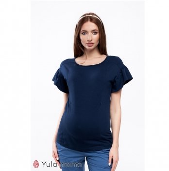 Блуза для беременных и кормящих MySecret Rowena Темно-синий BL-20.051