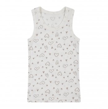 Майка детская для девочки ЛяЛя 2 - 7 лет Рибана Молочный 4БК108_2-054