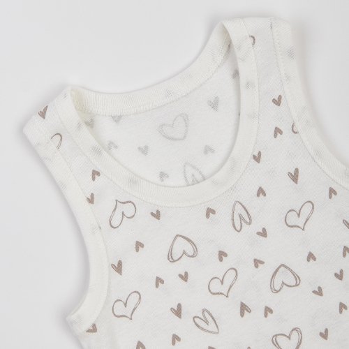 Майка детская для девочки ЛяЛя 2 - 7 лет Рибана Молочный 4БК108_2-054