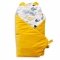 Конверт одеяло для новорожденных двусторонний c ортопедической подушкой Twins Bear 100х100 см Желтый 9064-TB-05