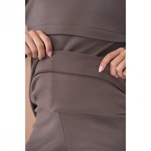 Костюм для беременных и кормящих Юла Мама Litta Коричневый ST-45.021