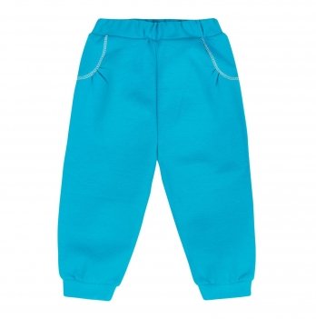 Штаны детские ЛяЛя 6 - 9 мес Футер Бирюзовый 10Т09_6-34