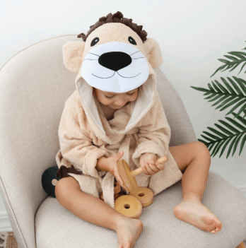 Махровый халат для детей Sasha Lion 7 - 10 лет Махра Бежевый 4406/3