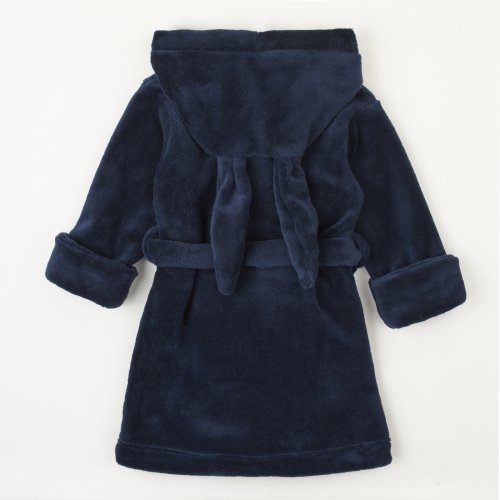 Махровый халат для детей ЛяЛя 1,5 - 5 лет Велсофт Темно-синий 16МХ101_5-33