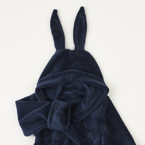 Махровый халат для детей ЛяЛя 1,5 - 5 лет Велсофт Темно-синий 16МХ101_5-33