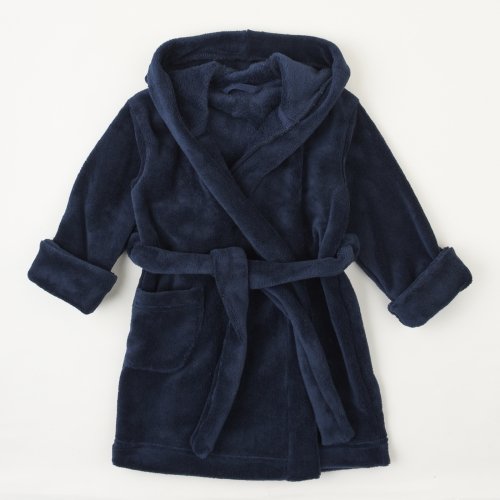 Махровый халат для детей ЛяЛя 1,5 - 5 лет Велсофт Темно-синий 16МХ101_5-33