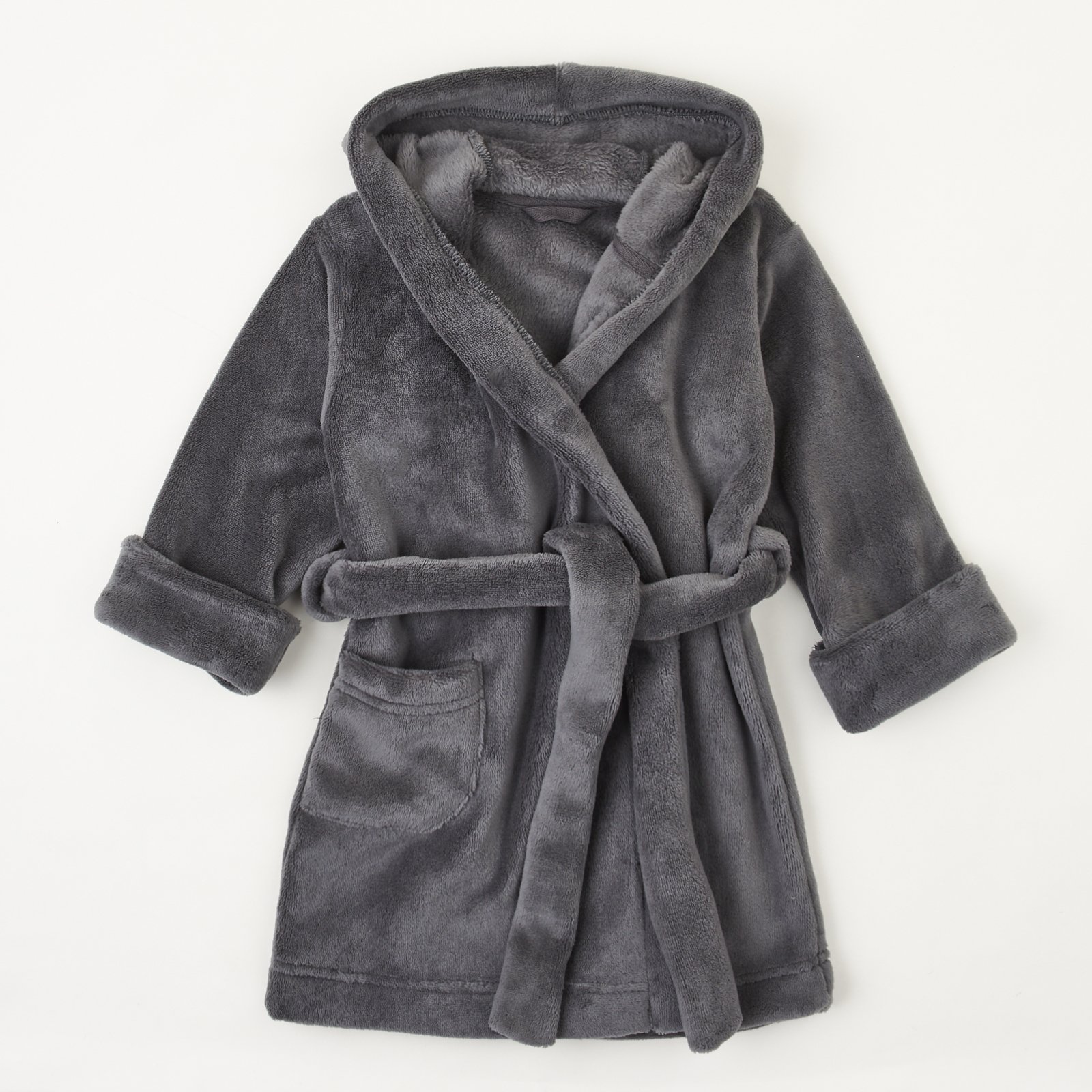 Махровый халат для детей ЛяЛя 5 - 17 лет Велсофт Графитовый 16МХ102_5-55