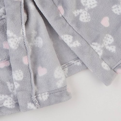 Махровый халат для детей ЛяЛя 1 - 5 лет Велсофт Серый/Белый/Розовый 16МХ101_5-95
