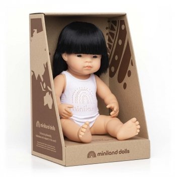 Кукла анатомическая Miniland Educational Девочка азиатка в белье 38 см  31156
