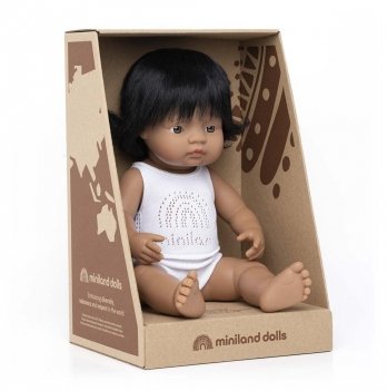 Кукла анатомическая Miniland Educational Девочка испанка в белье 38 см  31158